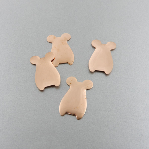 超人気の雑貨店 純銅板【ねずみ/鼠/子】七宝焼き《K72-039》 その他素材 Sippou ぬいぐるみ