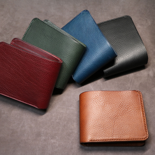 インポケット二つ折り財布】ネブラスカ ブルー ED-014 二つ折り財布