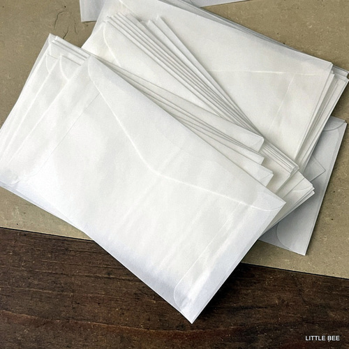 252・【SALE/在庫限り】グラシン封筒 横型 30枚 封筒 グラシン 紙もの