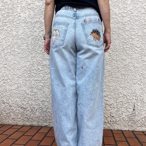 油彩画　履けないジーパン 油彩）履けないジーパン | Yui-Fujita-gallery