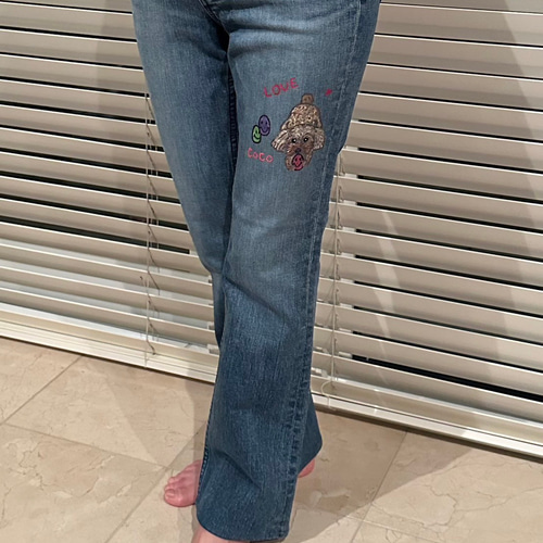 油彩画履けないジーパン