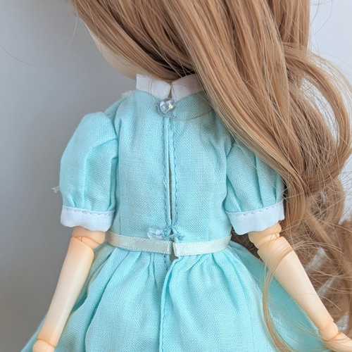 1163※ハルモニアブルームアウトフィット※ミントのクラシカルワンピース