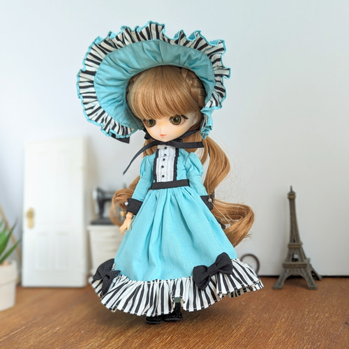 ハンドメイド 浴衣ドレス ケーキ柄 ハルモニアブルーム