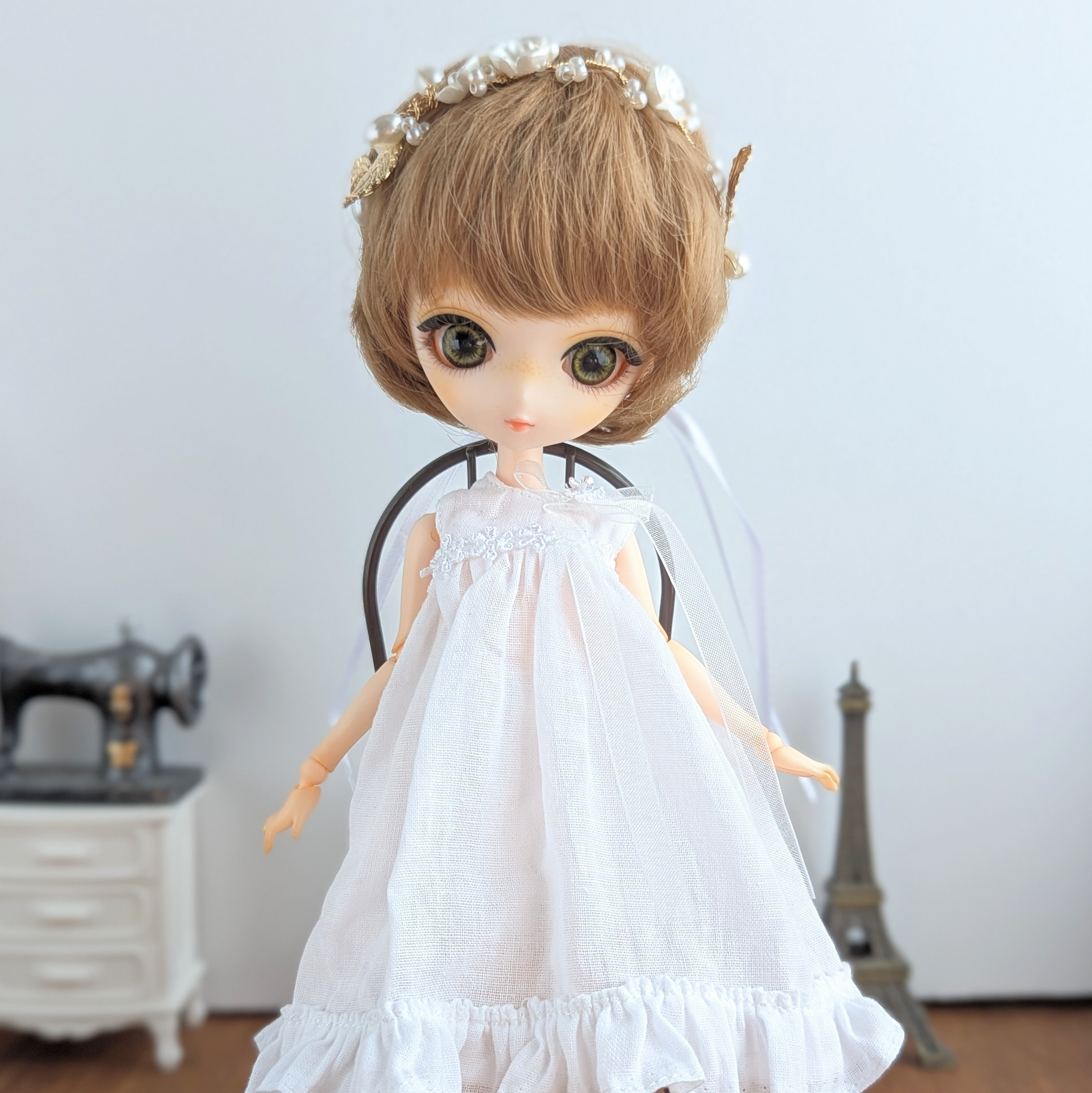 reneekosa様オーダー品※ハルモニアブルーム※白のロリータワンピース※ reneekosa様オーダー品※ハルモニアブルーム※白のロリータワンピース※