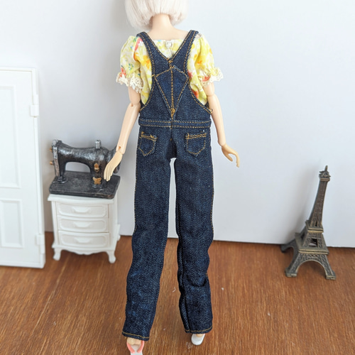 1172※momokoDOLL※デニムのオーバーオール※1/6ドール服 その他