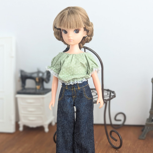 リカちゃん服ハンドメイドパンツ
