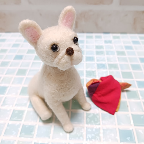 フレンチブルドッグ 羊毛フェルト manahata 通販 18102916｜Creema