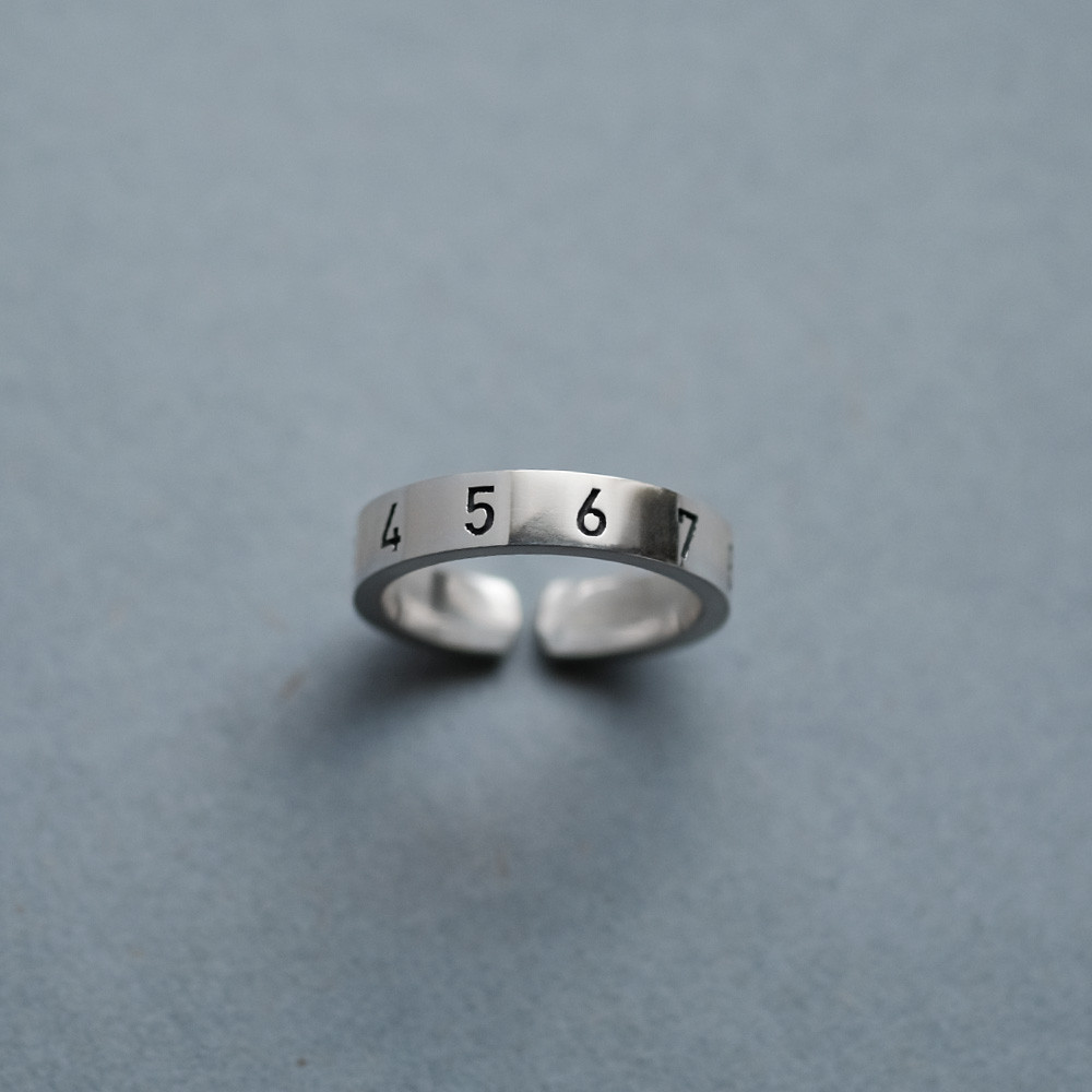 数字 ナンバー リング シルバー925 メンズ ユニセックス