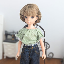 1004※ウール素材のネイビーフレアロングコート※ブライスアウト