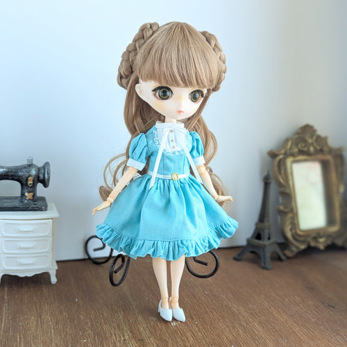 1187※ハルモニアブルームアウトフィット※コバルトグリーンのクラシカル