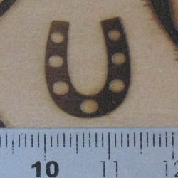 蹄鉄焼印60Ｗ電気ごて仕様、電気ごてなしタイプ 2枚目の画像