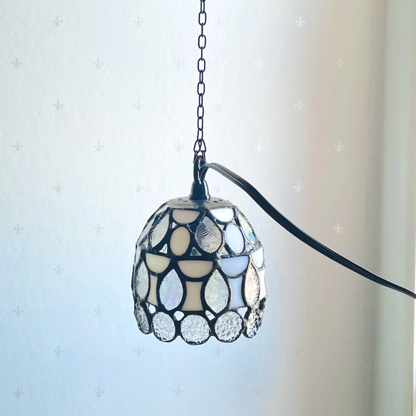 照明 ペンダントライト コンセントで点灯◇ ステンドグラス 引っ掛け