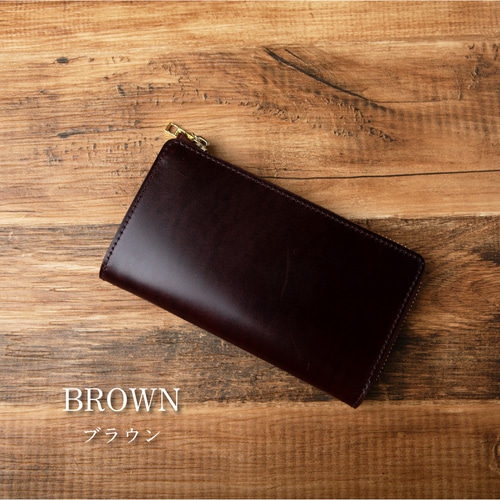 希少】所作 コードバンの1枚革を折り紙のように折り込んだ長財布 定価