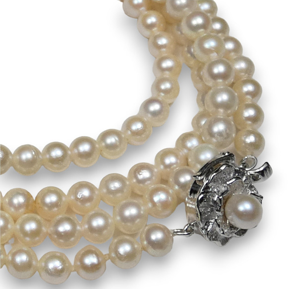 ベビーパール アコヤ本真珠ネックレス軽やか超ロングパール 5.5mmUP 約