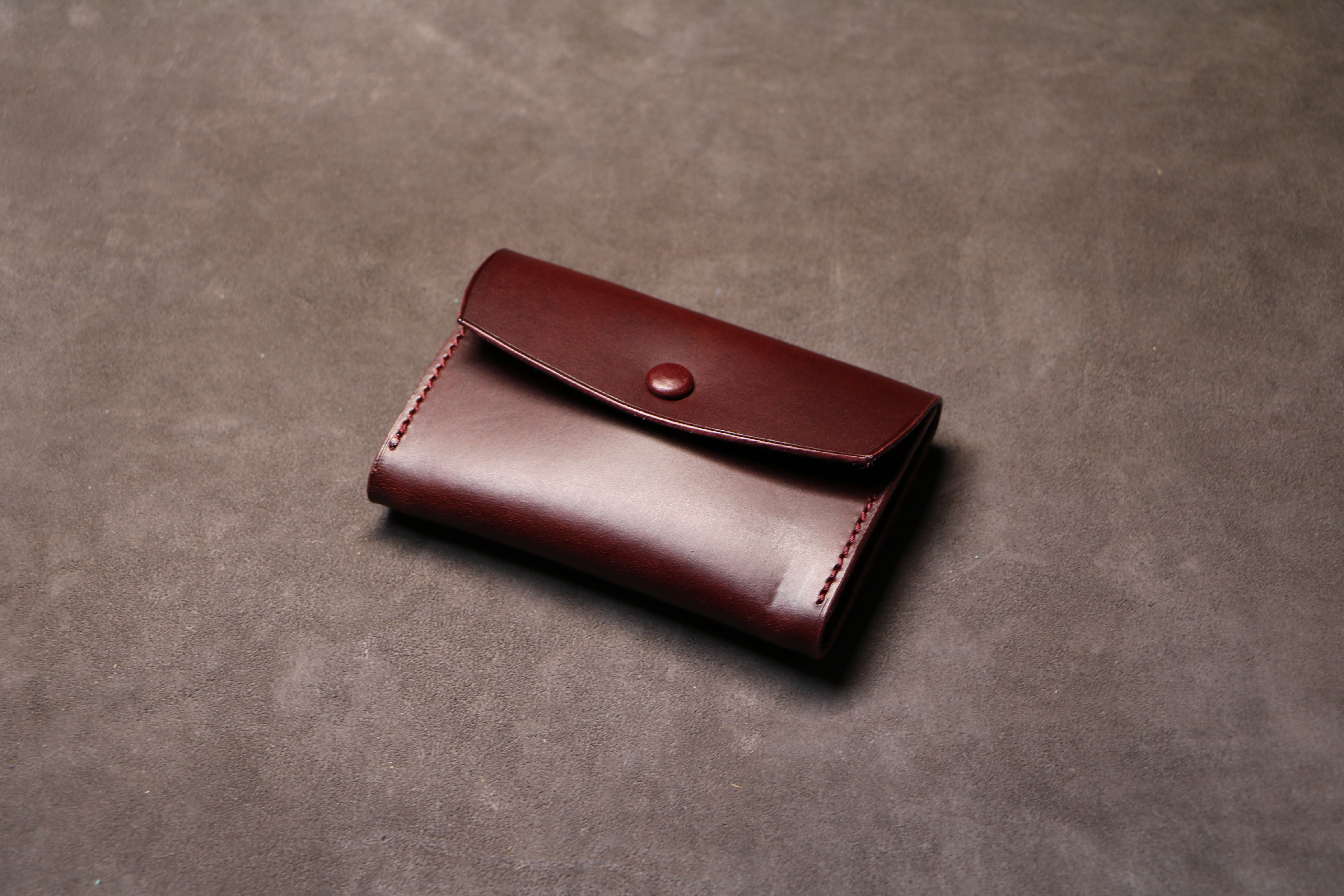 【カードも入るコインケース】ブッテーロ ワイン EB-007