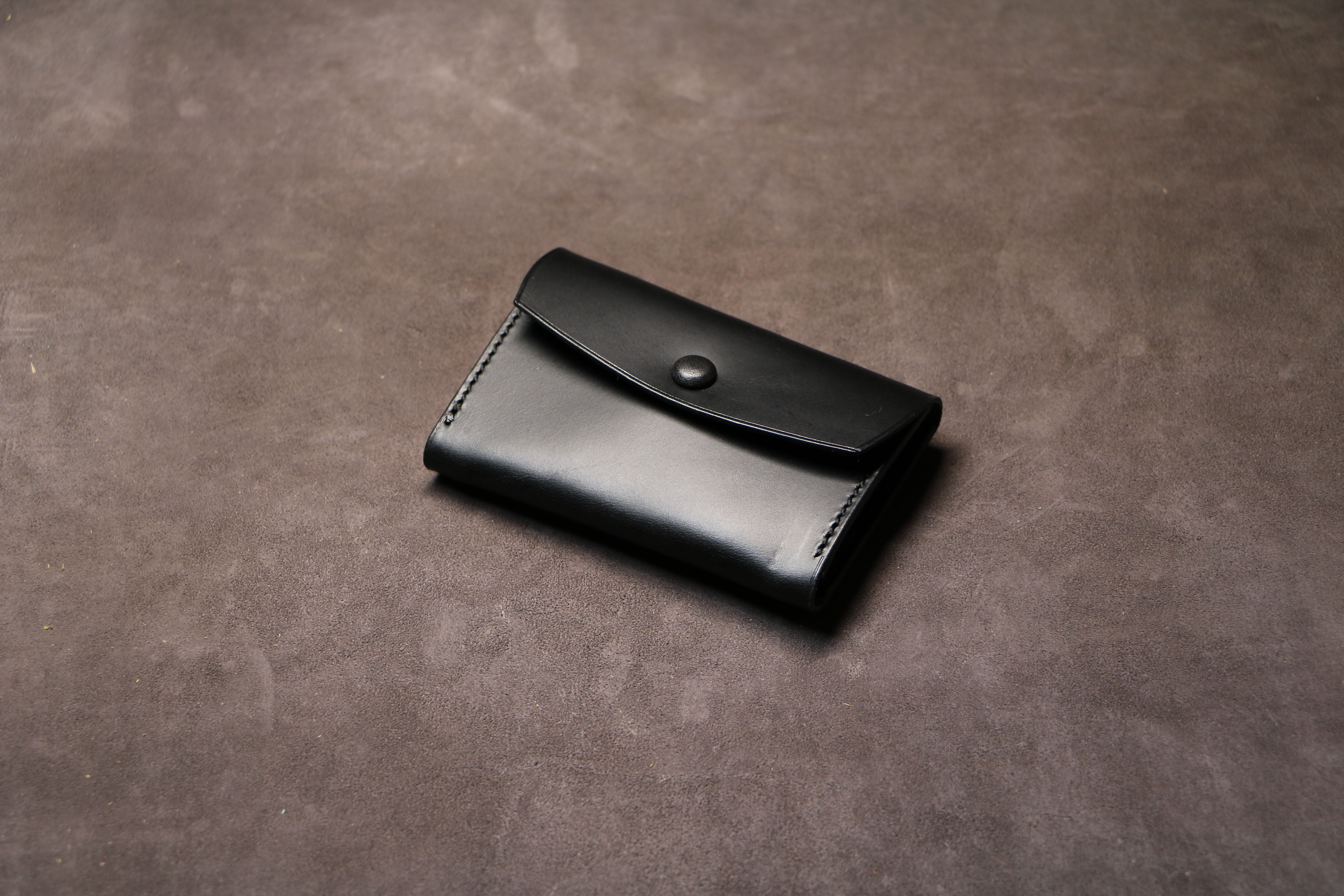 【カードも入るコインケース】ブッテーロ ブラック EB-007