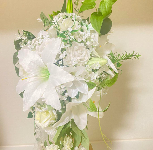 ブライダルブーケ＆ブートニア　百合 