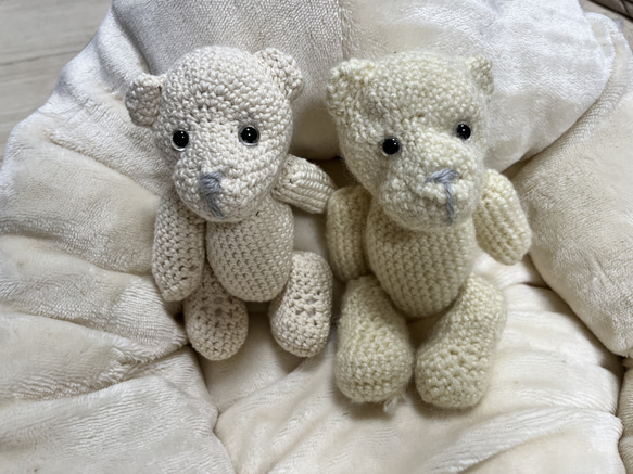 くまちゃんの編みぐるみ【受注制作】 あみぐるみ ほんわか🔰‪ 通販‬