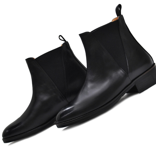 Acne Studios ブラック サイドゴアブーツ レザー サイドゴア Acne