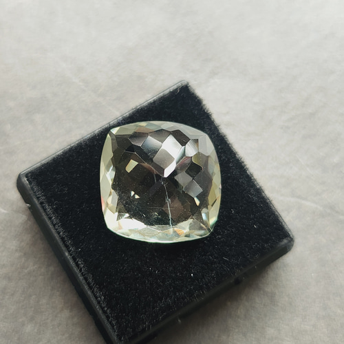 一点物】特大✨ グリーンアメジスト ルース スクエア ✩.*˚天然石  