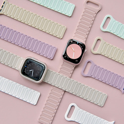 「オトナワンカラー」防水のマグネット式シリコンアップルウォッチバンド 4枚目の画像