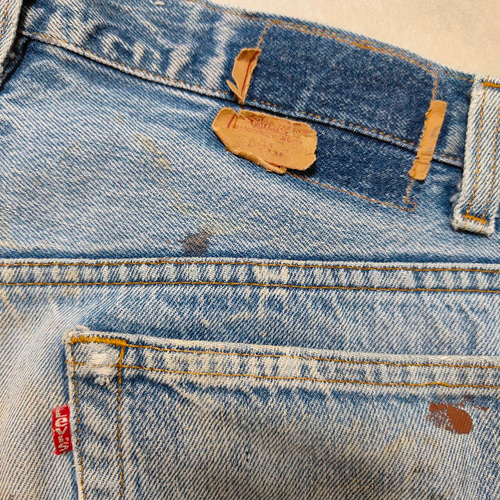 W36表記 リペアカスタム usa製 リーバイス 501 リメイクデニム