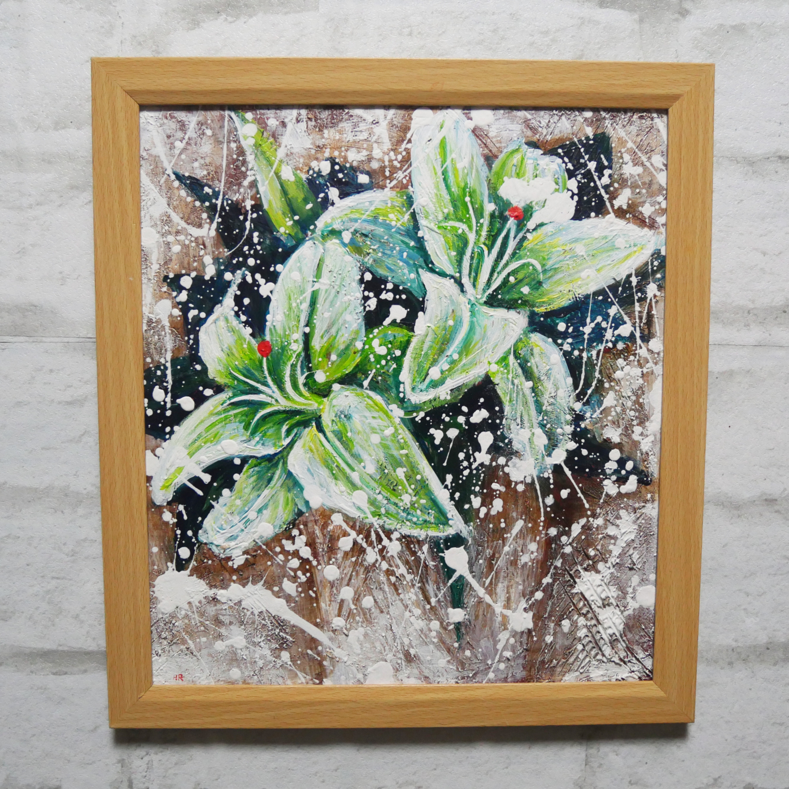 油絵 油彩 油彩画 絵 絵画【カサブランカ】 絵画 HR 通販 18104394