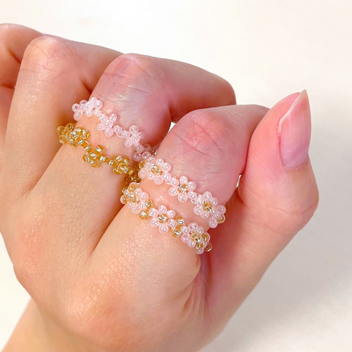 パリで購入NAKAMOLのビーズ指輪