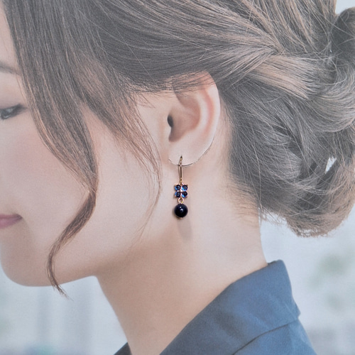 ラピスラズリ＊ピアス＊天然石ピアス＊天然石イヤリング＊サージカル