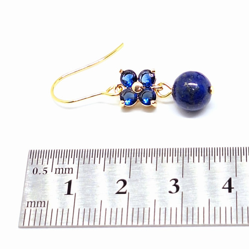 ラピスラズリ＊ピアス＊天然石ピアス＊天然石イヤリング＊サージカル