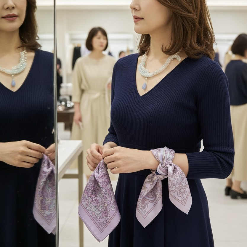 人魚のハープネックレス　l-bdzh048n　★アートアクセサリー★