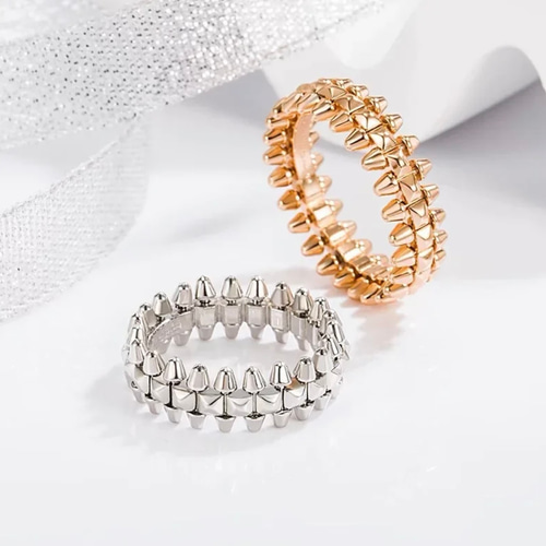 Creema限定 大人気商品！高品質一連トゲトゲスタッズリング 指輪