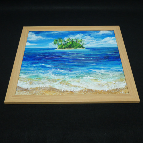 油絵 油彩 油彩画 絵 絵画【海の先に見える小島】 油絵 油彩 油彩画 絵 絵画【海の先に見える小島】 絵画 HR