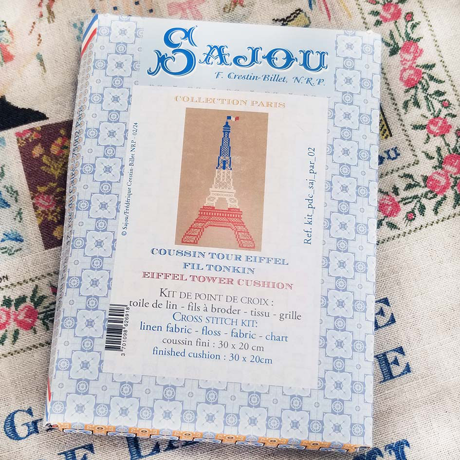 Sajou刺繍キット★coussin Tour Eiffel  New♪♪