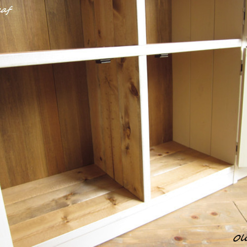 サイズ、デザインオーダー可！4扉段差キャビネット○ナチュラル