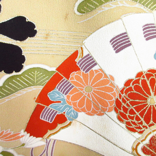 大きめサイズ】着物ドレス◎扇雅◎細見え縦長シルエット&オール  