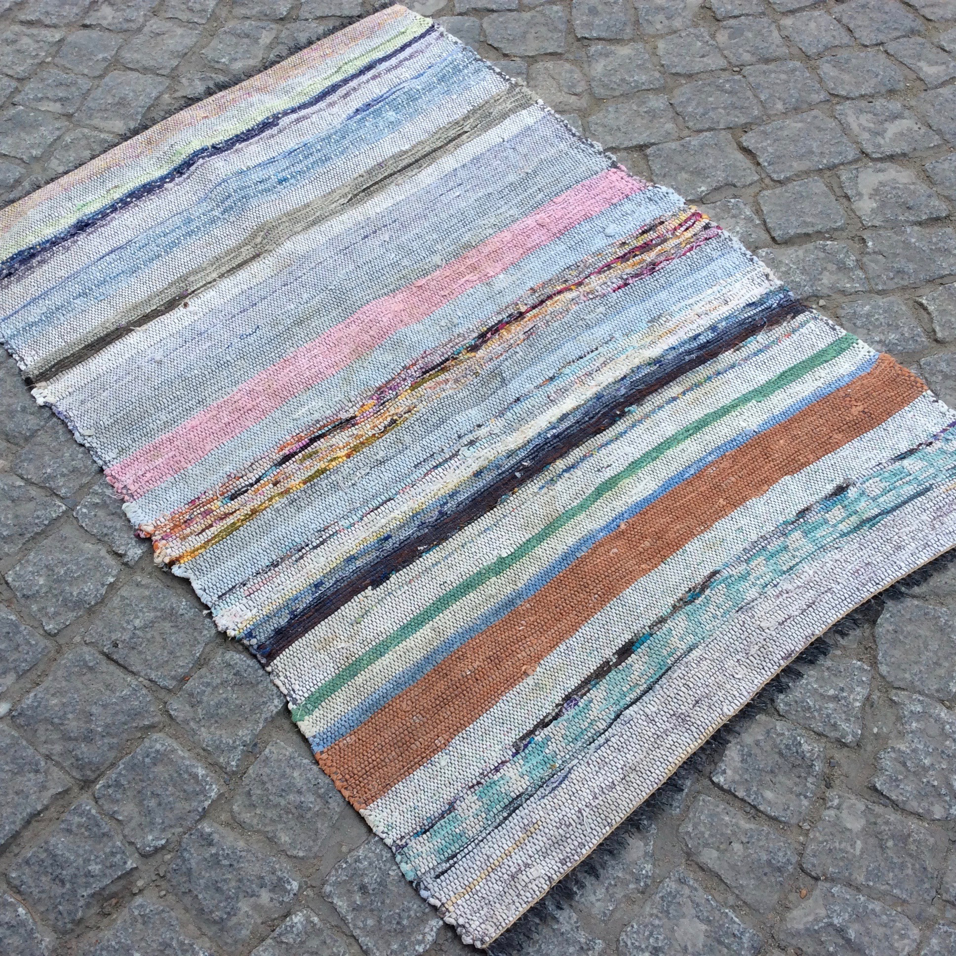 オールドキリム トルコ 手織りラグ 95x67cm