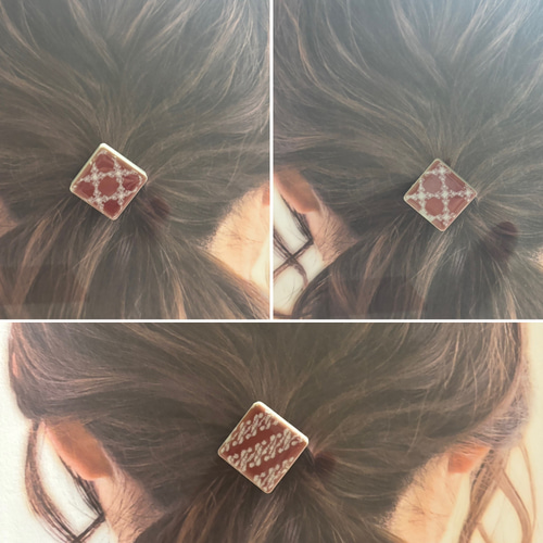【即出荷】 ヘアゴム◇ くすみピンク◇四角 ヘアゴム ひろ 通販｜Creema ヘアゴム