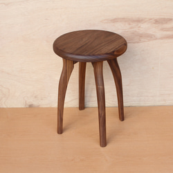 凳子R，黑胡桃木材質 第3張的照片