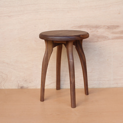 凳子R，黑胡桃木材質 第2張的照片
