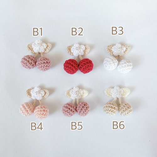ゆらゆら揺れる 】さくらんぼのヘアクリップ キッズ ベビー