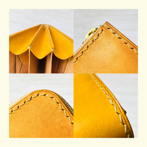 L字ファスナーコンパクトウォレット [マヤ 黄 x ナチュラル] その他