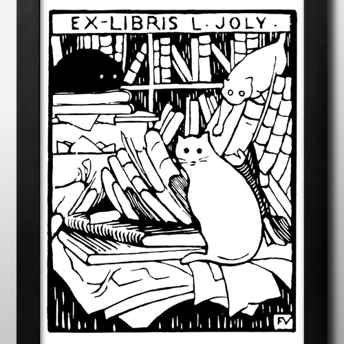 3526□ポスター アート 絵画『フェリックス・ヴァロットン 猫 ネコ