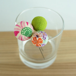 再販【幸せを運ぶ】四葉のクローバーとミモザのレジンヘアゴム