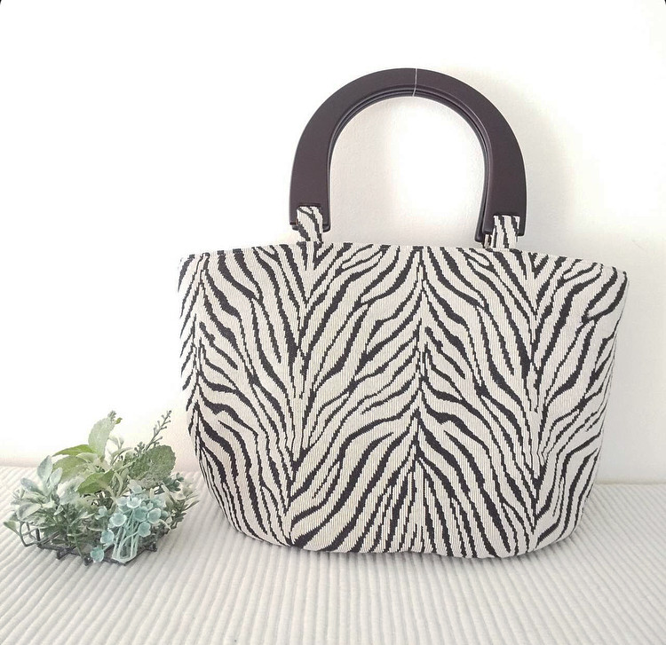 wood❤︎ゴブラン織✴︎デザインbag