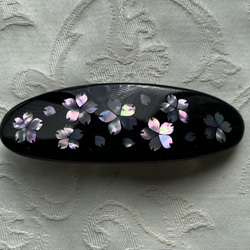 螺鈿　バレッタ raden_barrette_butterfly-