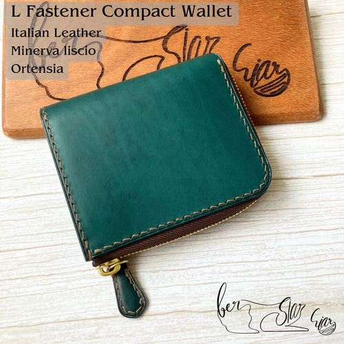 L字ファスナーコンパクトウォレット [ミネルバリスシオ 青緑] その他
