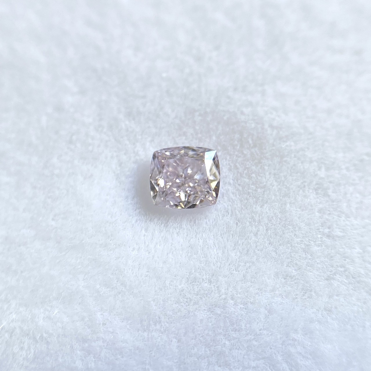 パープルダイヤ ルース 0.137ct FANCY LIGHT PINK PURPLE 中宝ソ
