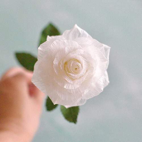 ペーパーフラワー 白い薔薇 アートフラワー アイナフ-Ainaf- 通販