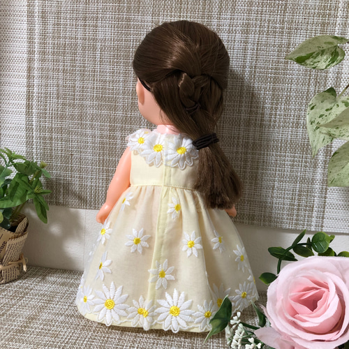ハンドメイド ビスクドール服ポーセリンドール服 面目 水色